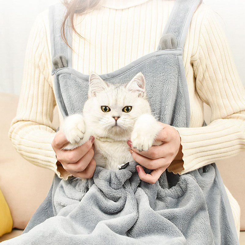Cat Clothes Pets Apron Non-stick Anti-grab Soft Plush