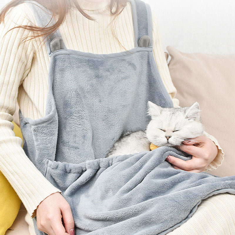 Cat Clothes Pets Apron Non-stick Anti-grab Soft Plush