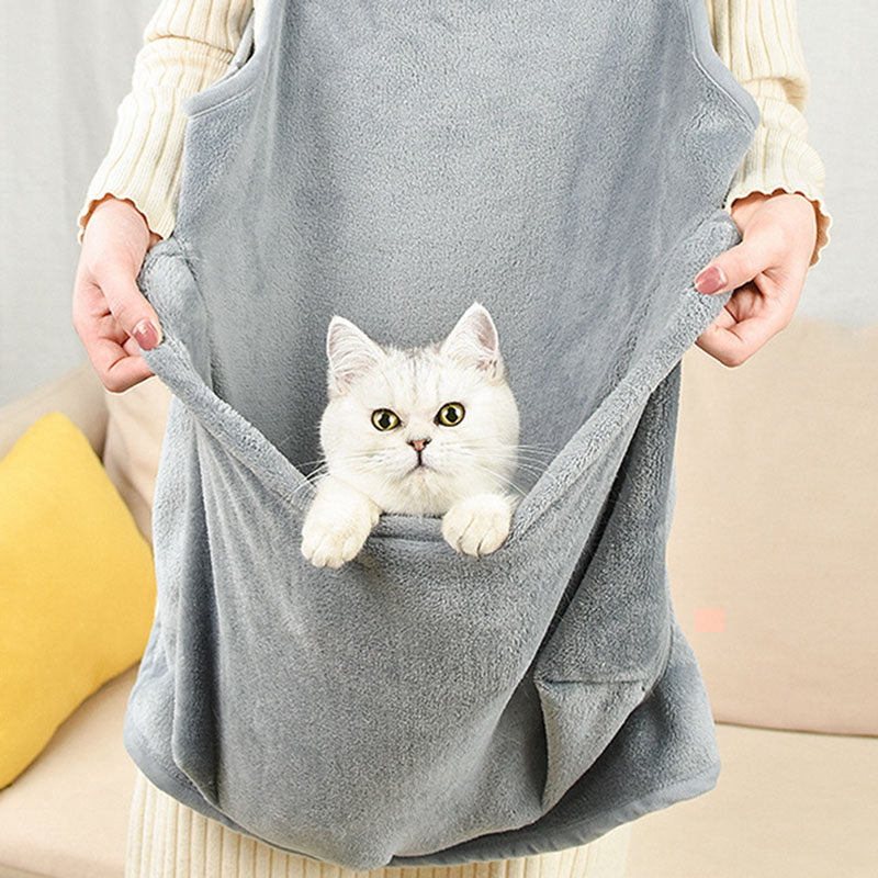 Cat Clothes Pets Apron Non-stick Anti-grab Soft Plush