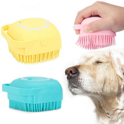 Dog Washer Bath Massage Brush Cleaning