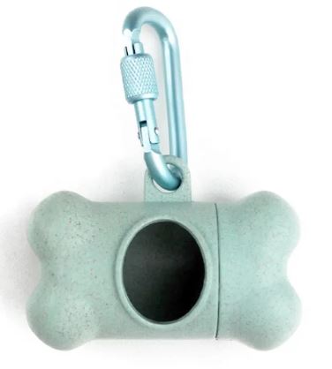 Doggy Poop Bag Dispenser With Comfortable Keychain Belt Collar Clip