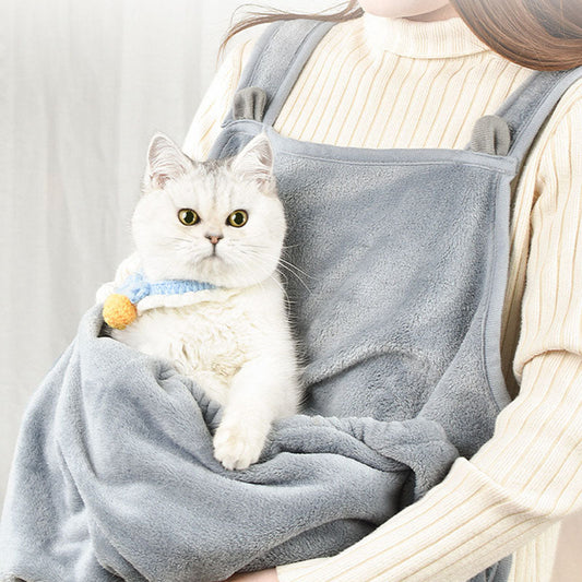 Cat Clothes Pets Apron Non-stick Anti-grab Soft Plush